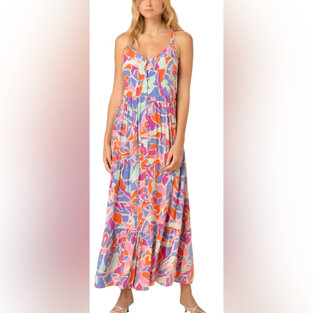 FRNCH Paris Amande Maxi Tiered Dress